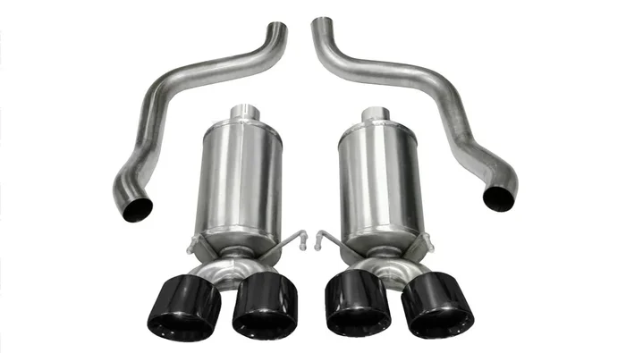 Corsa Performance 2.5in. Axle-Back Xtreme Dual Exhaust Black 3.5in. Tips 09-13 Corvette 6.2L – 14470BLK