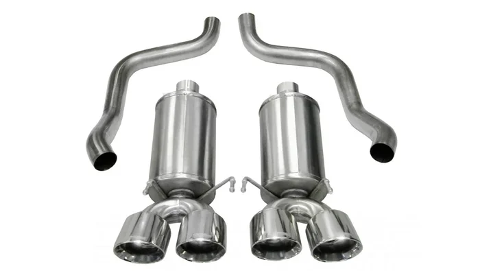 Corsa Performance 2.5in. Axle-Back Xtreme Dual Exhaust Polished 3.5in. Tips 09-13 Corvette 6.2L – 14470