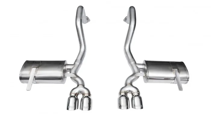 Corsa Performance 2.5in. Axle-Back Xtreme Dual Exhaust Polished 3.5in. Tips 97-04 Corvette/Z06 5.7L – 14132