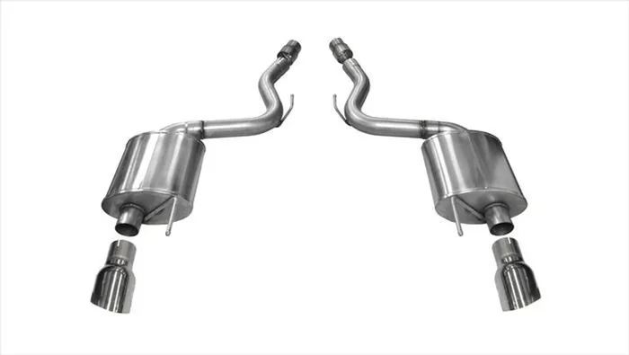 Corsa Performance 3.0in. Axle-Back Touring Dual Exhaust Polished 4.5in. Tips 15-17 Mustang GT Fastback 5.0L – 14329