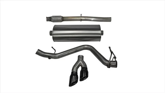 Corsa Performance 3.0in. Cat-Back Sport Single Side Exit Exhaust 4.0in. Black Tips 14-Present Silverado/Sierra/Denali 5.3L V8 – 14874BLK