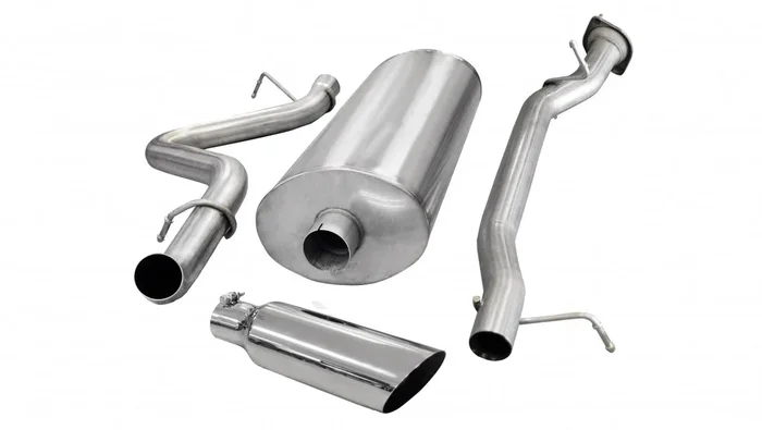 Corsa Performance 3.0in. Cat-Back Sport Single Side Exit Exhaust 4.0in. Slash Cut Polished Tip 07-10 Silverado/Sierra 2500 6.0L V8 – 24896