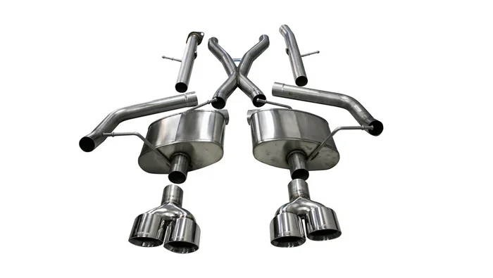 Corsa Performance Grand Cherokee 2.75in. Cat-Back Dual Rear Exit 18-20 Grand Cherokee with Twin 4.5in. Polished Pro-Series Tips Xtreme Sound Level – 21052