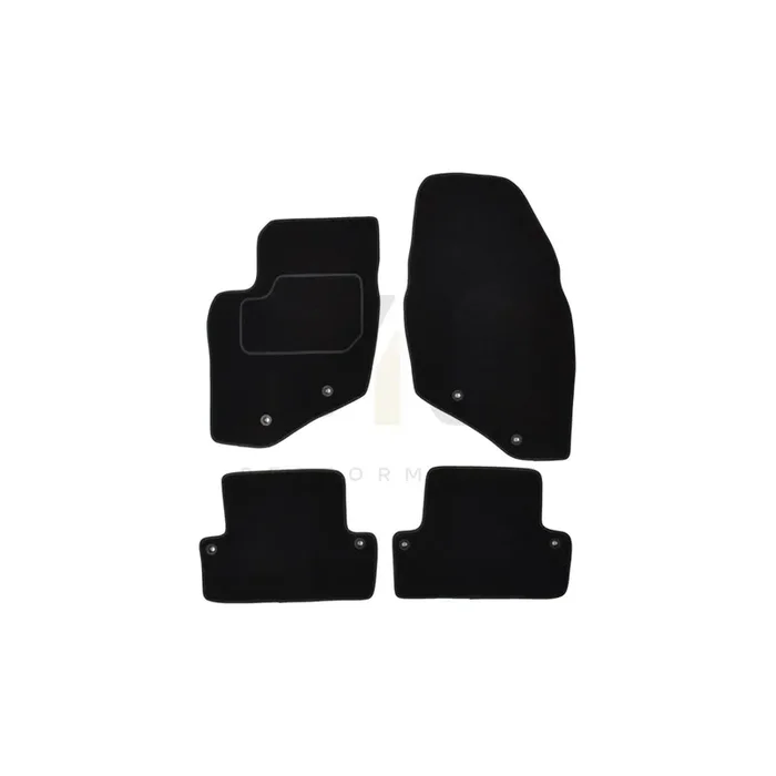 CUSTOPOL Tailored VOL85S Floor mat set for VOLVO S60 I (P24, 384) Textile, Front and Rear, Quantity 4, Grey