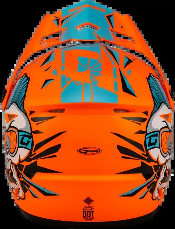 D3465210 Youth Mx 46y Unstable Helmet Hi Vis Orange/Blue Ys