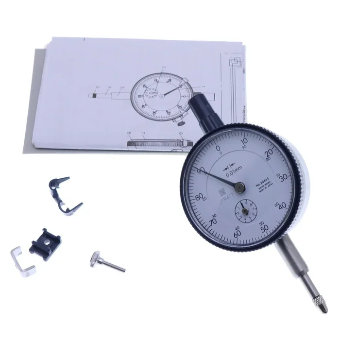 Dial Indicator 2046S 0-10mm X 0.01mm Grad For Mitutoyo Stem Lug Back Series 2