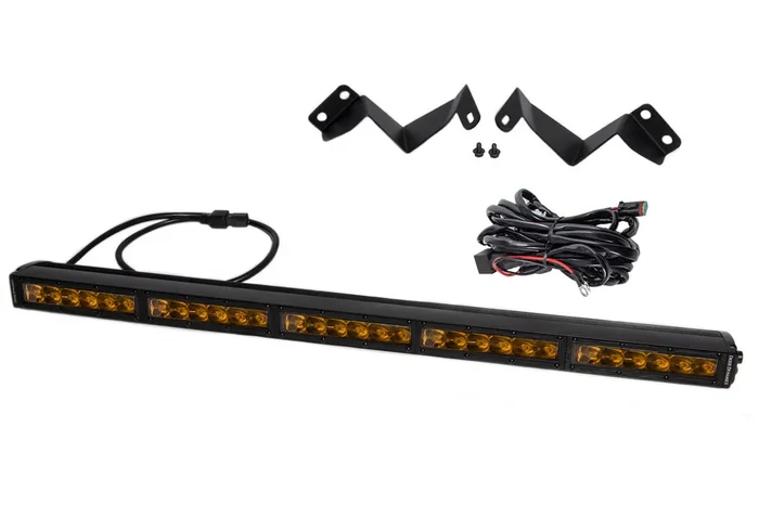 Diode Dynamics SS30 Stealth Lightbar Kit for 16-21 Toyota Tacoma, Amber Driving-DD6073