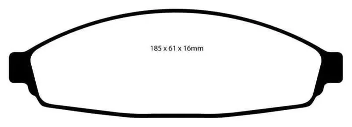 EBC 03+ Ford Crown Victoria 4.6 Redstuff Front Brake Pads