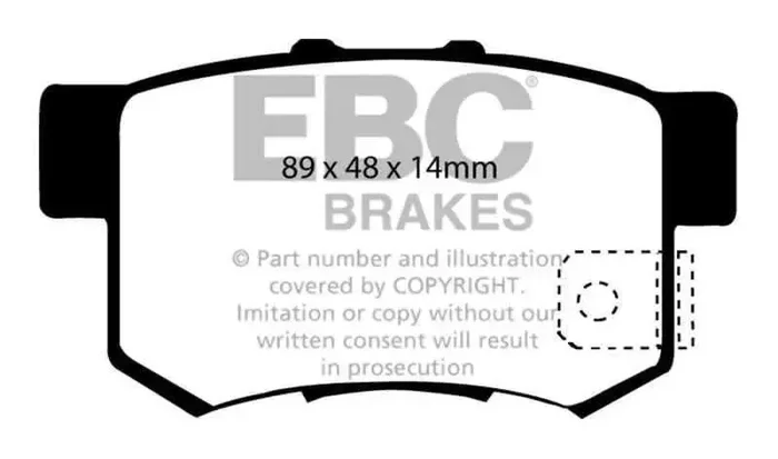 EBC 07-11 Acura CSX (Canada) 2.0 Type S Bluestuff Rear Brake Pads