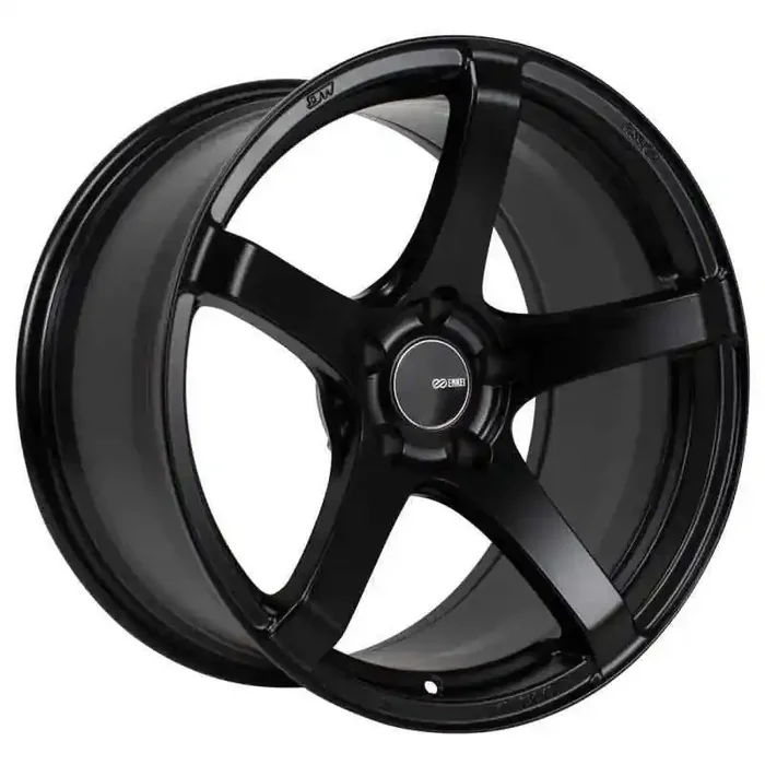 Enkei Kojin 18×8.5 45mm Offset 5×100 Bolt Pattern 72.6mm Bore Dia Matte Black Wheel