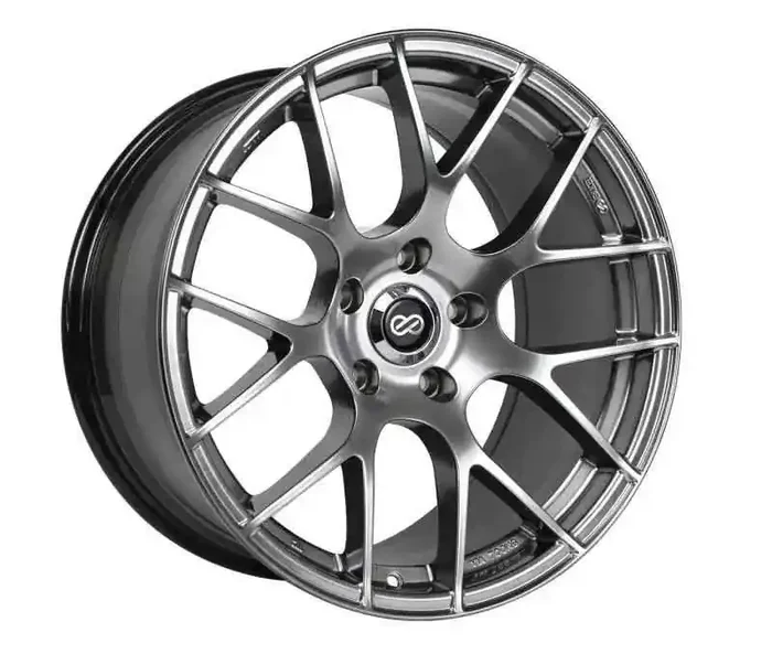 Enkei Raijin 19×8.5 38mm Offset 5×120 Bolt Pattern 72.6 Hub Bore Hyper Silver Wheel