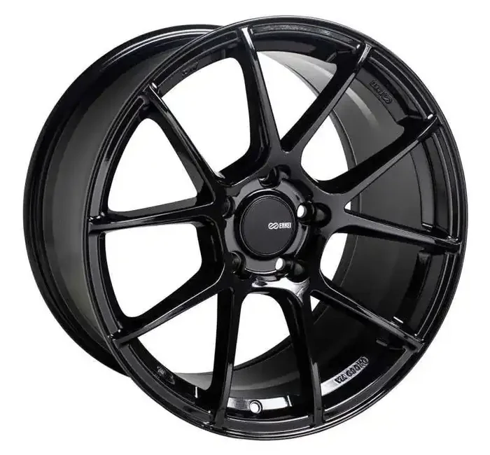 Enkei TS-V 17×9 5×100 45mm Offset 72.6mm Bore Gloss Black Wheel