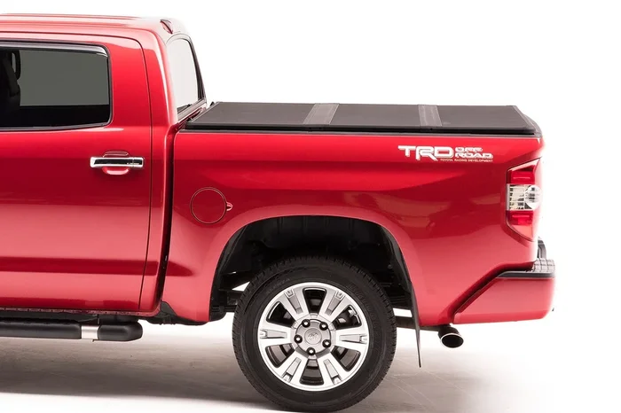Extang Solid Fold 2.0 Tonneau Cover 2014-2021 Toyota Tundra 5ft. 6in. Bed with Deck Rail System without Trail Special Edition Storage Boxes – 83461