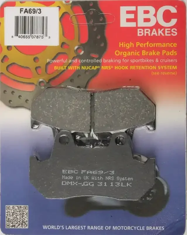 FA69/3 Brake Pads Fa69/3 Organic