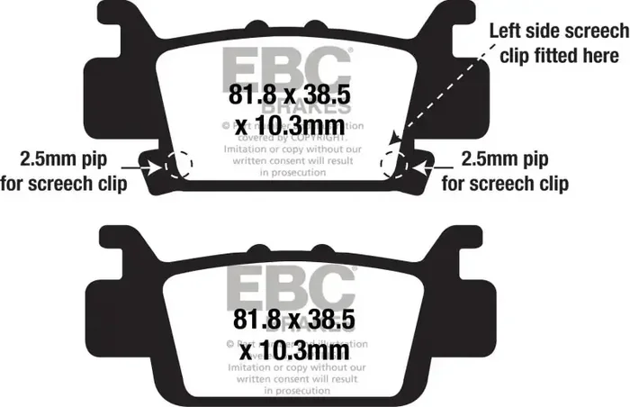 FA703SV Brake Pads Fa703sv Severe Duty Sv Series