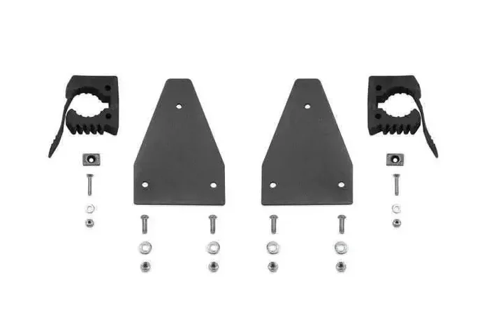 Fabtech 2020 Jeep Gladiator 4WD Cargo Rack Shovel Mount Kit