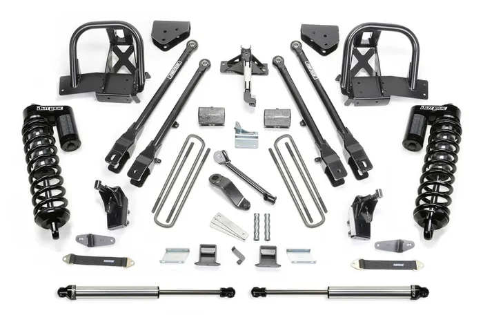 Fabtech 4 Link Lift System, 6 in. Lift w/ Dirt Logic 4.0 Coilover and Remote Reservoir Dirt Logic For 11-16 Ford F350/450 4WD 8 Lug. – K2146DL