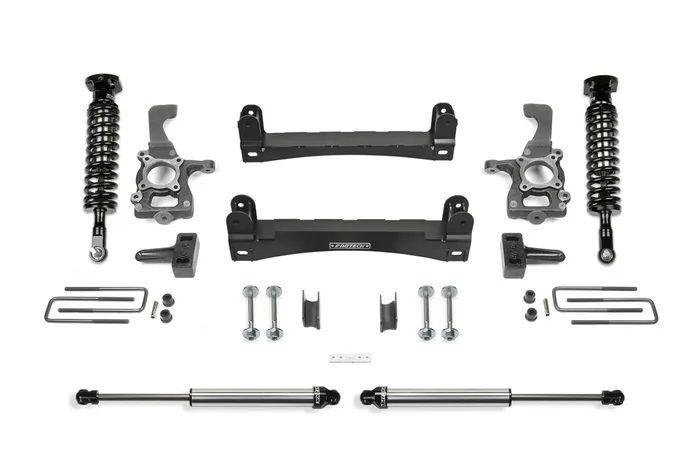 Fabtech Perormance Lift System, 4 in. Lift w/ 2.5 and 2.25 For 15-20 Ford F150 2WD. – K2258DL