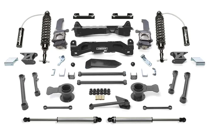 Fabtech Perormance Lift System, 6 in. Lift w/ Dirt Logic 2.5 Coilover Resi and Remote Reservoir Dirt Logic For 06-09 Toyota Fj 4WD. – K7041DL