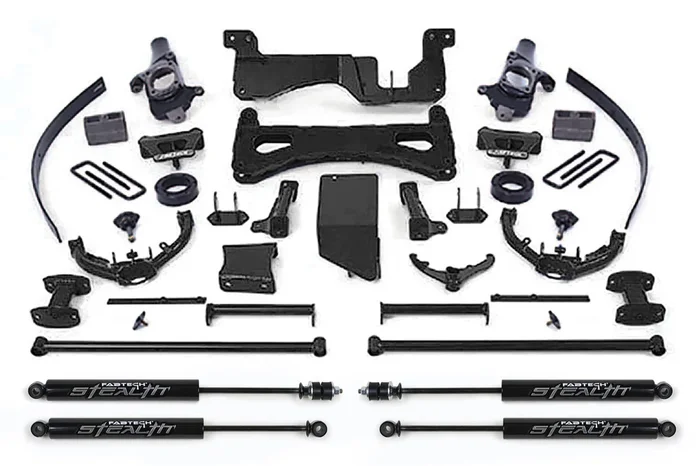 Fabtech Perormance Lift System, 8 in. Lift w/ Stealth Shocks For 07-08 GM C/K2500Hd,C/K3500 Non Dually. – K1030M