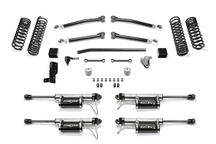 Fabtech Trail, 5 in. Lift w/ Dirt Logic Resi Shocks For 18-22 Jeep JL 4WD 4-Door. – K4141DL