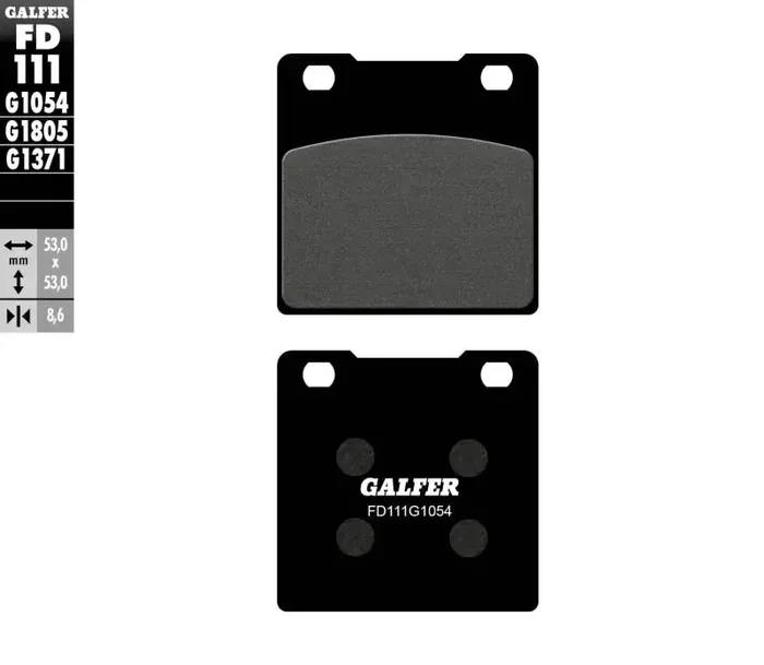 FD111G1054 Brake Pads Semi Metallic Fd111g1054