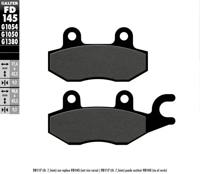 FD145G1054 Brake Pads Semi Metallic Fd145g1054