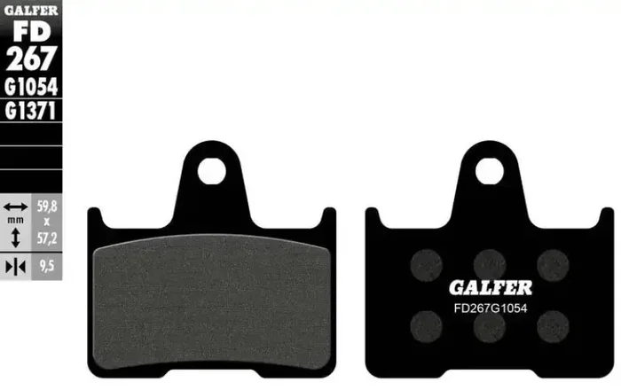 FD267G1054 Brake Pads Semi Metallic Fd267g1054