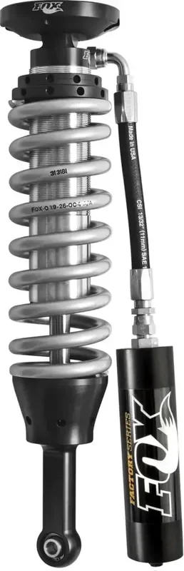 Fox 07+ Tundra 2.5 Factory Series 6.01in. Remote Reservoir Coilover Shock Set – Black/Zinc
