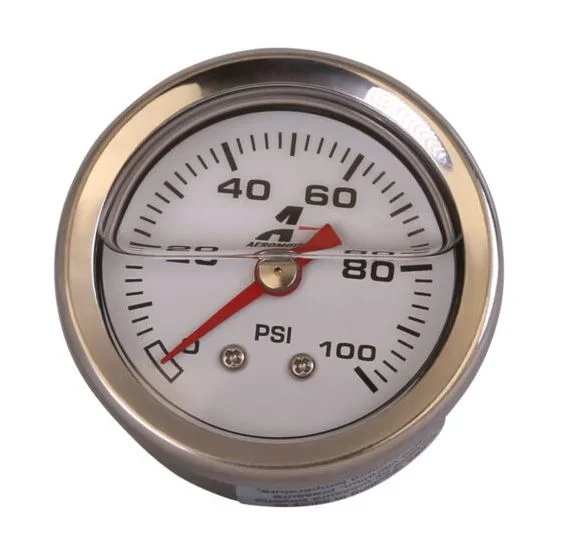 FUEL PRESS GAUGE 0-100PSI