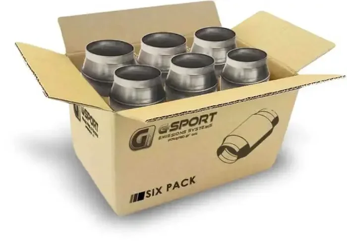 GESI G-Sport 6PK 400 CPSI EPA Approved 3in Inlet/Outlet GEN2 Ultra High Output Cat Conv Assembly