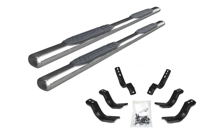 Go Rhino – 4″ 1000 Series SideSteps w/Mounts – Pol. Stainless – F-250/F-350 Super Duty Crew Cab – 104418087PS