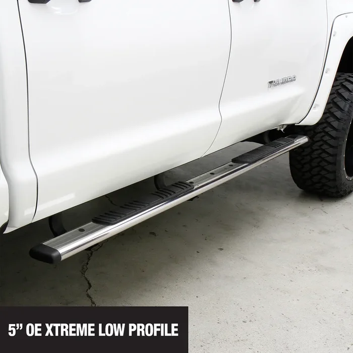 GoRhino 5 OE Xtreme Low Profile SideSteps Kit – 87 Long Stainless Steel & Brackets – 685415580PS