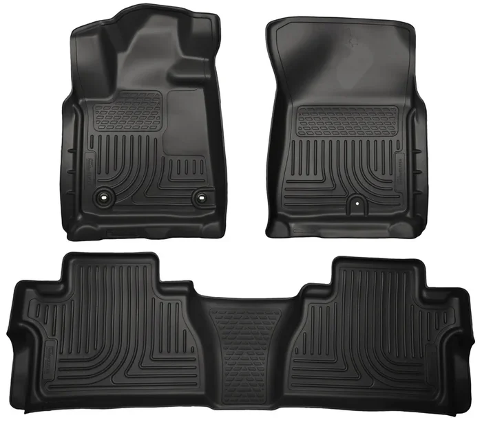 Husky Liners Front & 2nd Row Toyota Tundra CrewMax (Footwell Coverage) WeatherBeater Black – 99581