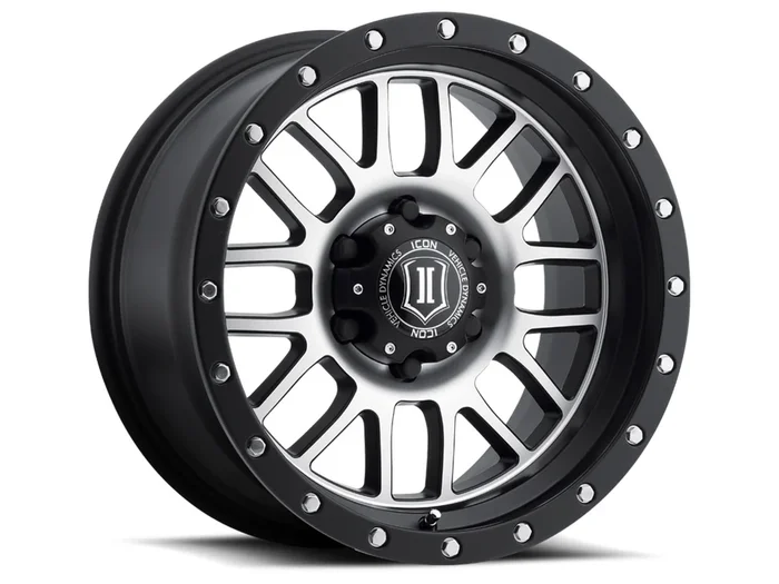 ICON Alloys Alpha Black w/ Black Ring – 17×8.5 | 5×5 | 0 ET | 4.75″ BS – 1217857347MB