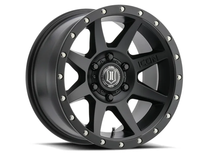 ICON Alloys Rebound Black – 17×8.5 | 5×5 | -6 ET | 4.5″ BS – 1817857345SB
