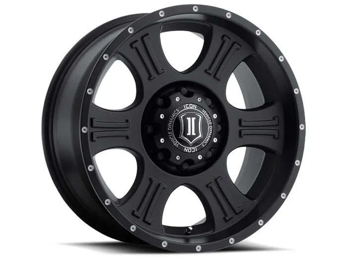 ICON Alloys Shield Black – 20×9 | 8×180 | 12 ET | 5.5″ BS – 1020908955SB