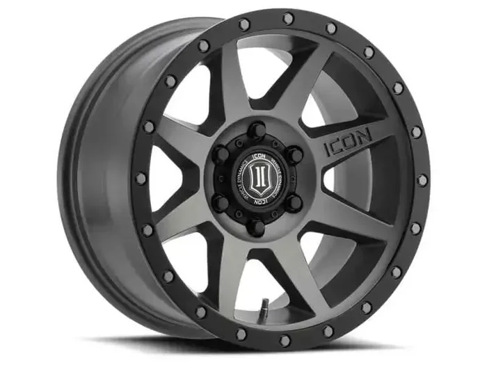 ICON Rebound 17×8.5 6×5.5 25mm Offset 5.75in BS 95.1mm mm Bore Titanium Wheel
