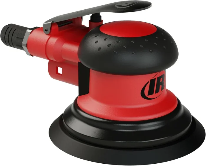 Ingersoll Rand 5151-6 Random Orbital Air Sander, 3/16″ Orbit, 6″ Adhesive Pad, 12,000 RPM, 0.3 HP