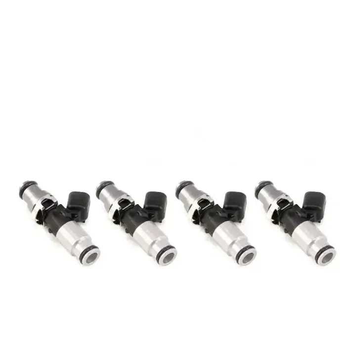 Injector Dynamics 1050X Injectors 14mm (Grey) Adaptor Top – (Silver) Bottom Adapter (Set of 4)