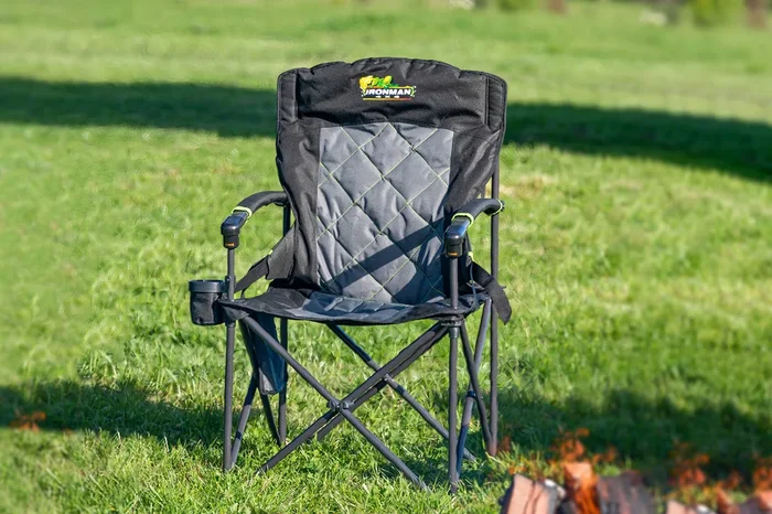 IRONMAN 4×4 King Hard Arm Camp Chair w/Lumbar Support