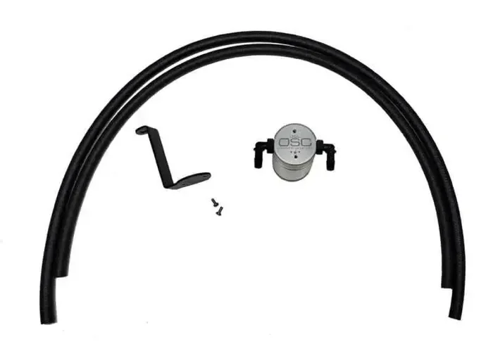 J&L 05-12 Nissan Pathfinder 4.0L Passenger Side Oil Separator 3.0 – Clear Anodized