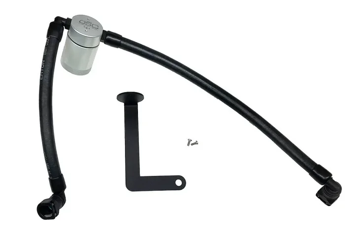 J&L 10-19 Ford Flex EcoBoost V6 Passenger Side Oil Separator 3.0 – Clear Anodized