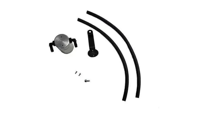 J&L 19-22 Ford/Lincoln SUVs & Trucks w 2.0 EcoBoost Driver Side Oil Separator 3.0 – Clear Anodized