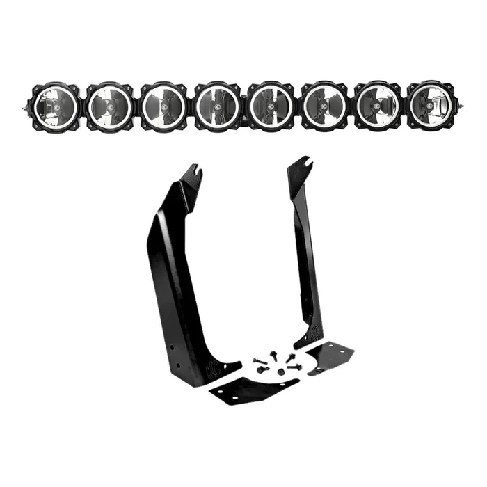 KC HiLiTES 50″ Pro6 Gravity LED 8-Light Light Bar System, 160W Combo Beam for Jeep TJ – 91337