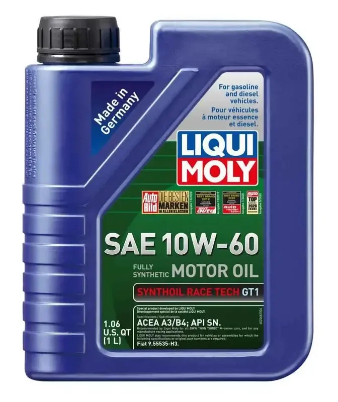 LIQUI MOLY 1L Synthoil Race Tech GT1 Motor Oil 10W60 – Case of 6