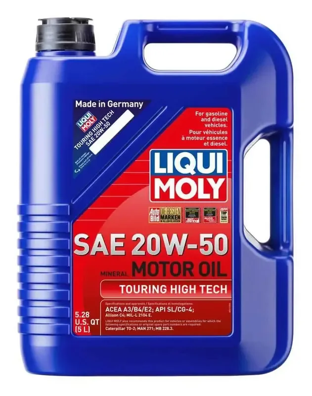 LIQUI MOLY 5L Touring High Tech Motor Oil 20W50 – Case of 4