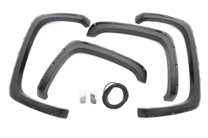 Lund 07-13 GMC Sierra 1500 RX-Rivet Style Smooth Elite Series Fender Flares – Black (4 Pc.)