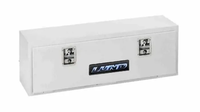 Lund Universal Steel Top Mount Storage Box – White