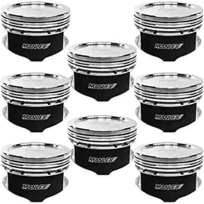 Manley LS-1/LS-2/LS-6, LS-3/L-92, LS-7 PLATINUM SERIES LIGHTWEIGHT PISTON SET -18cc DISH